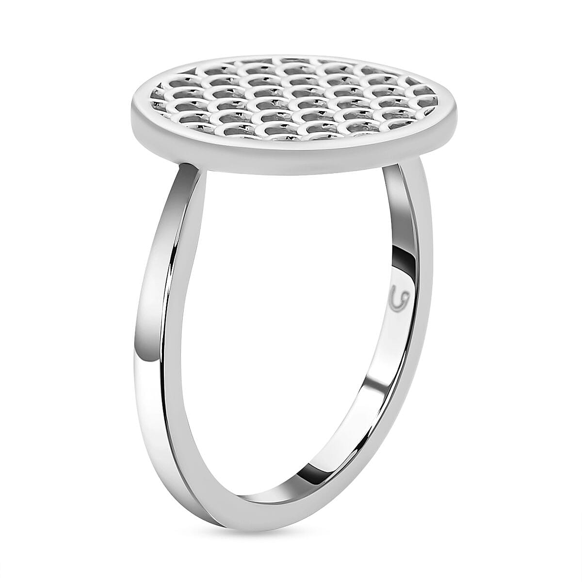 RACHEL GALLEY Wave Collection - Rhodium Overlay Sterling Silver Ring