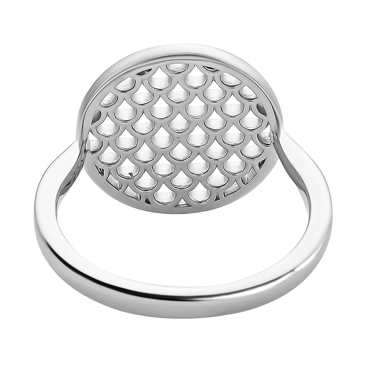 RACHEL GALLEY Wave Collection - Rhodium Overlay Sterling Silver Ring