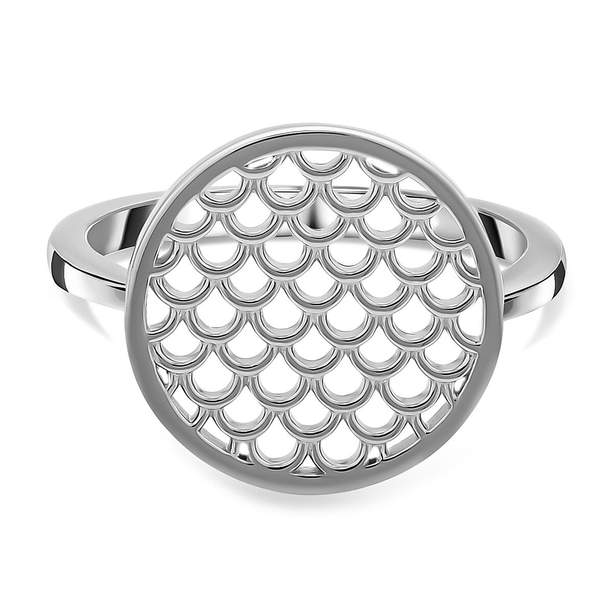 RACHEL GALLEY Wave Collection - Rhodium Overlay Sterling Silver Ring