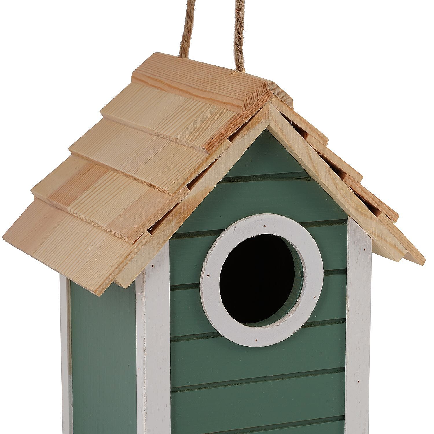 Outside Bird House - Bird Feeder and Bird Bath (Size 15x20x13 cm) - Green
