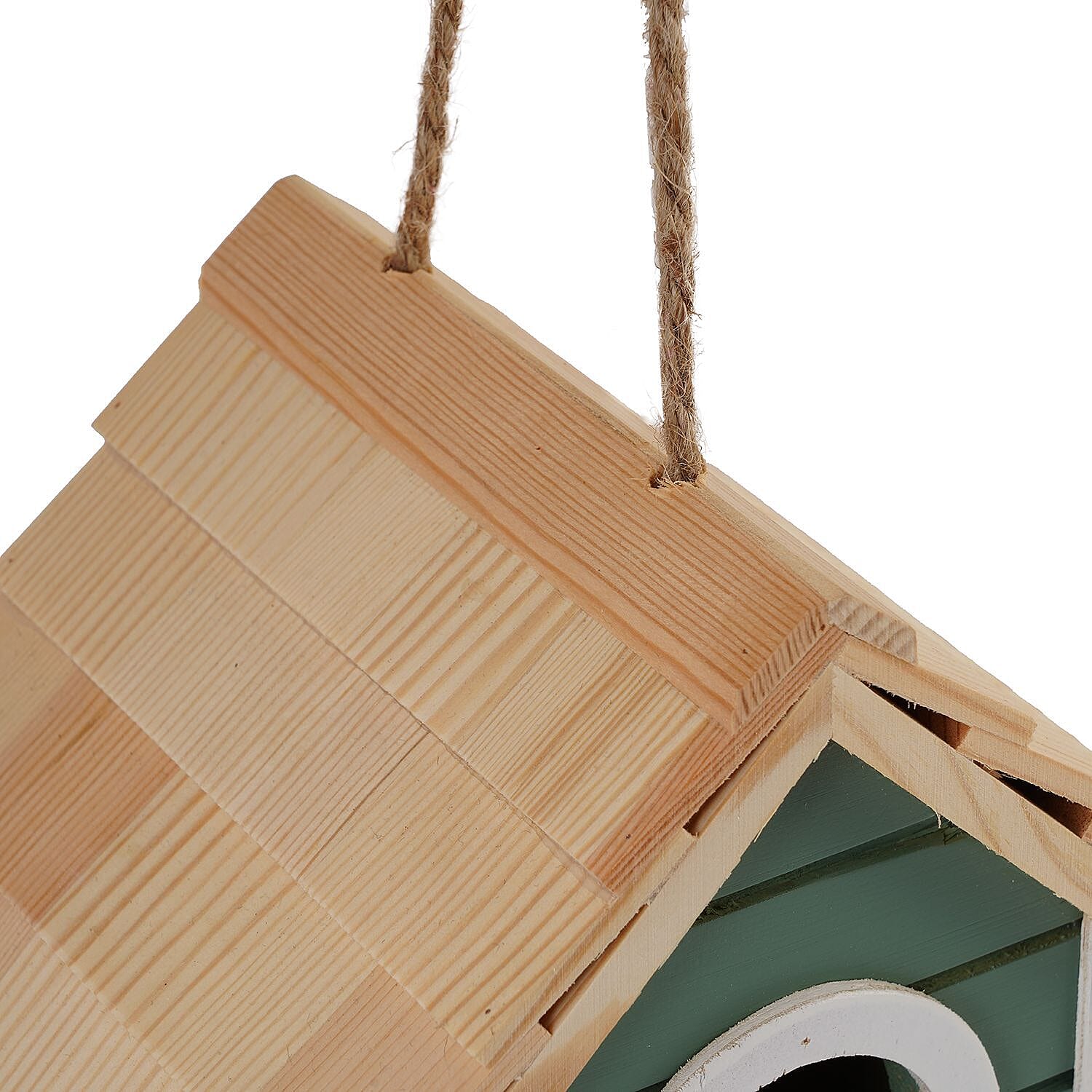 Outside Bird House - Bird Feeder and Bird Bath (Size 15x20x13 cm) - Green