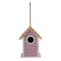 Outside Bird House - Bird Feeder and Bird Bath (Size 15x20x13 cm) - Pink