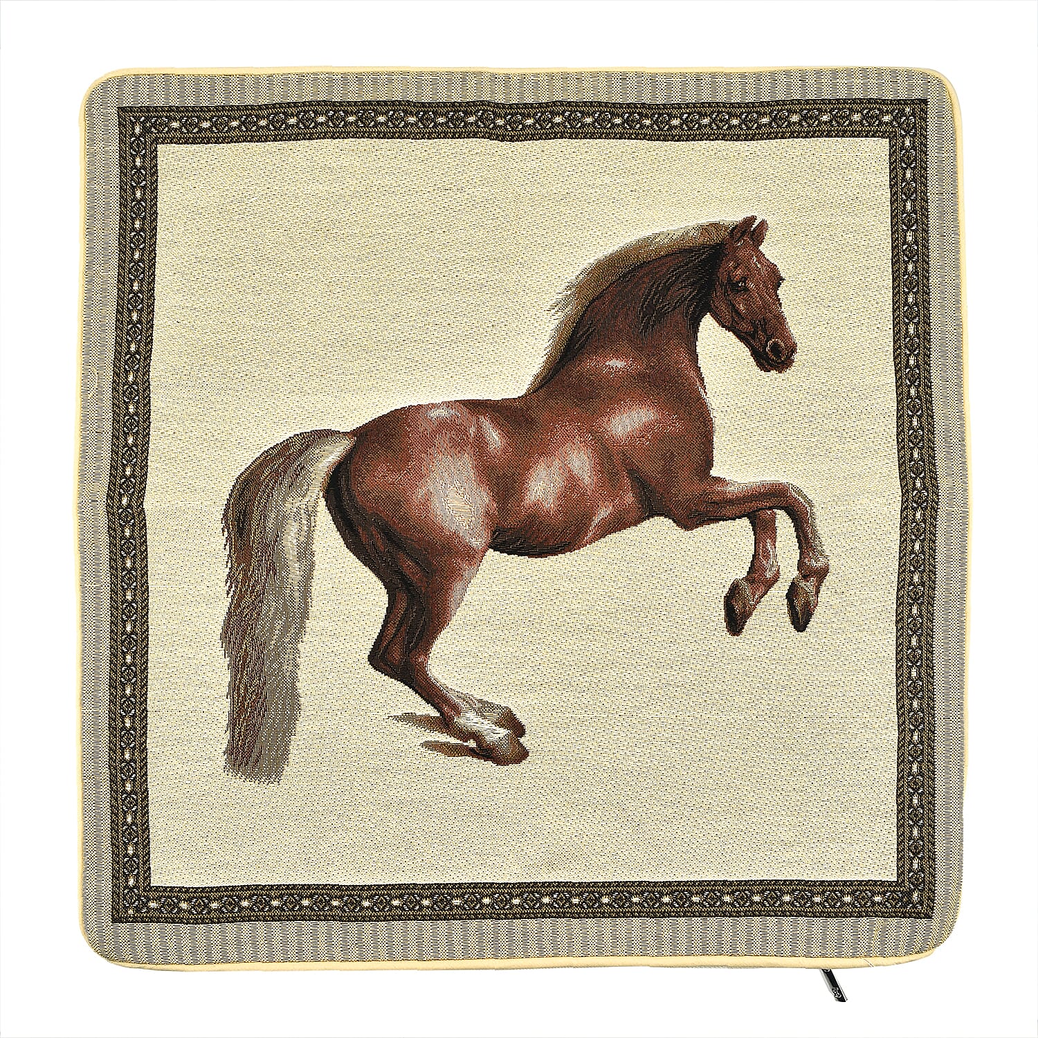 Signare Tapestry Whistlejacket Panelled Cushion Cover (Size 45 Cm) - Multi