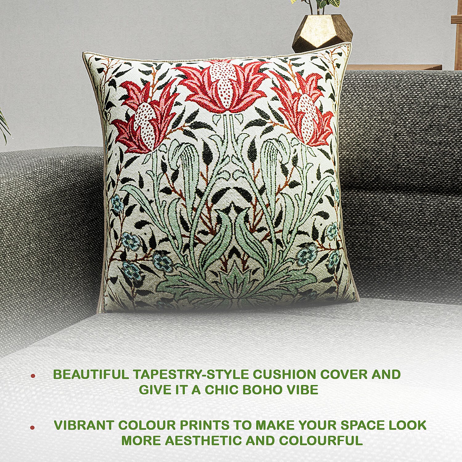 Signare Tapestry Bourne Brand Collections - Cushion Cover (Size 44 Cm) - Multi