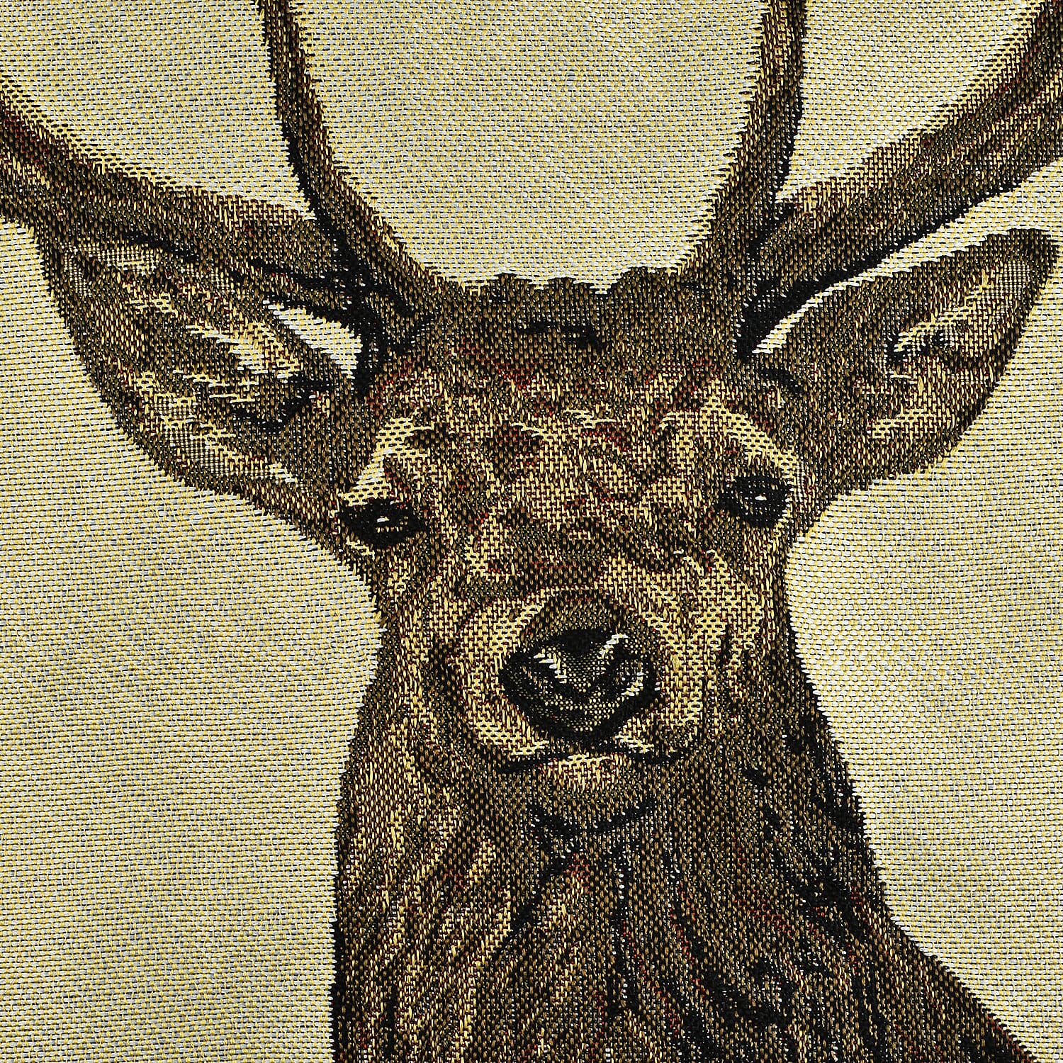 Signare Tapestry Panel-Stag Cushion Cover (Size 44 Cm) - Multi