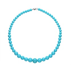  White Shell Pearl Necklace (Size - 20) in Rhodium Overlay Sterling Silver 310.00 Ct.