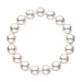 White Shell Pearl Stone Bracelet ( Size- 6.5 strachable) 176.00 ct