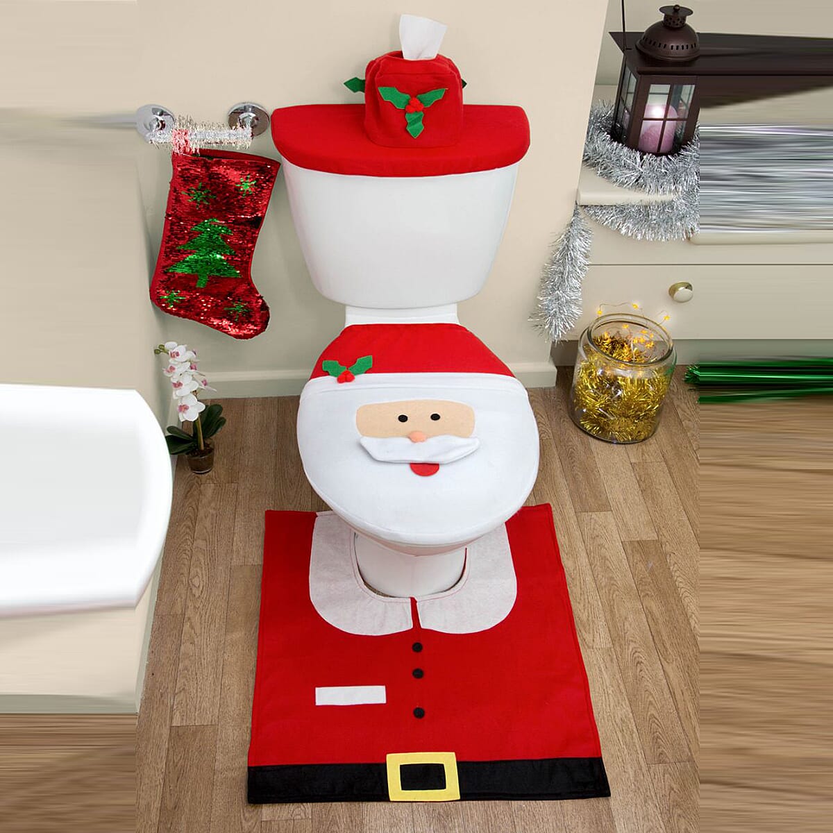 Elf Bathroom Set - Red