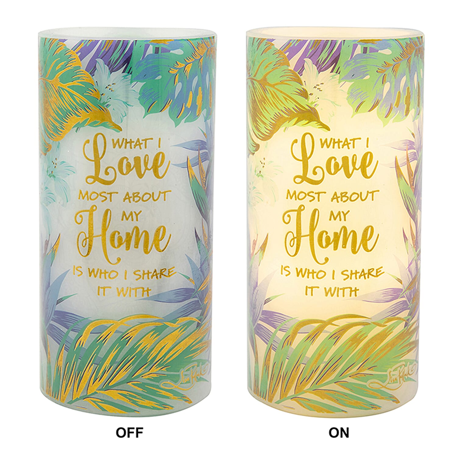 Floral Flicker LED Candle Home
