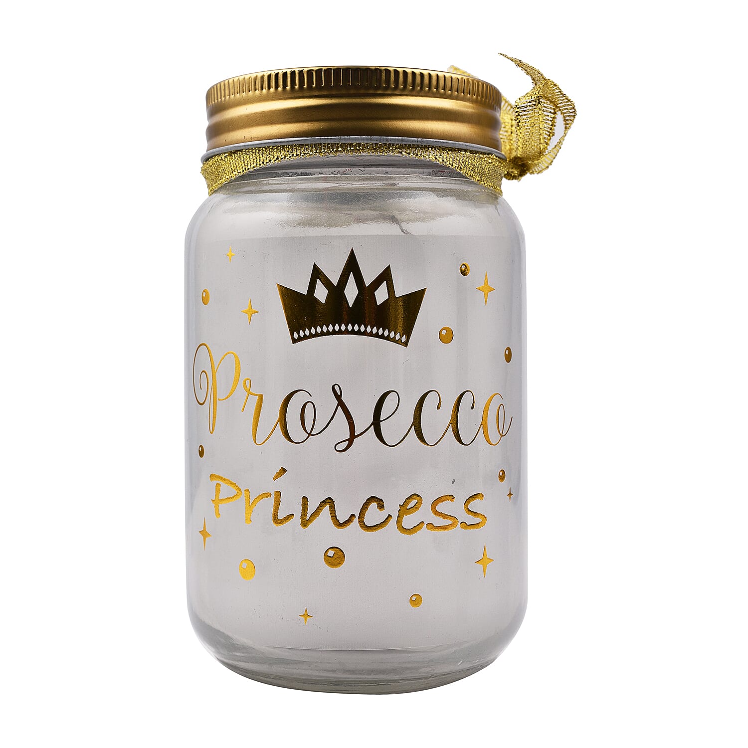 Firefly Words LED Prosecco Jar (Princess) - White