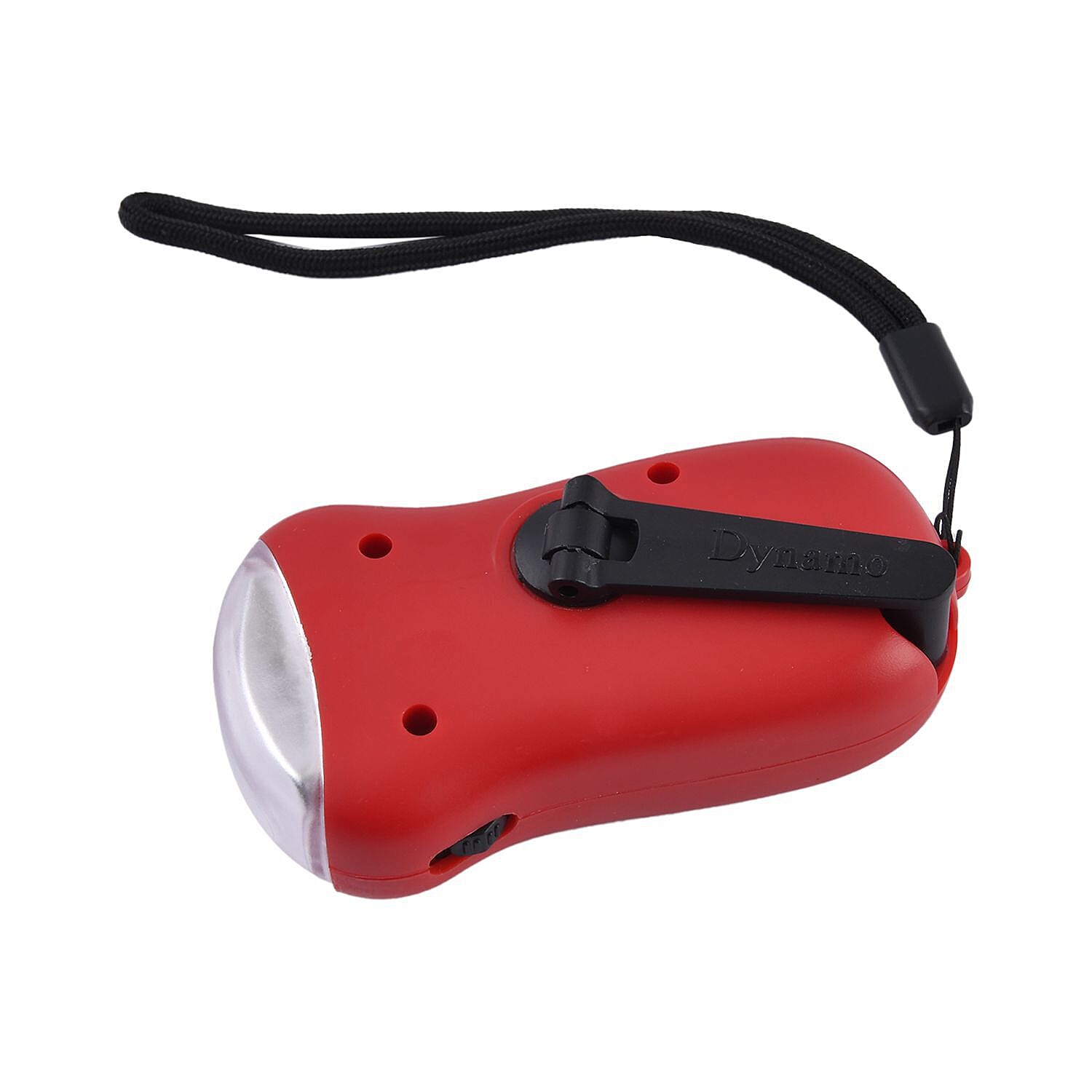 Solar and Dynamo Power Generating Torch - Red