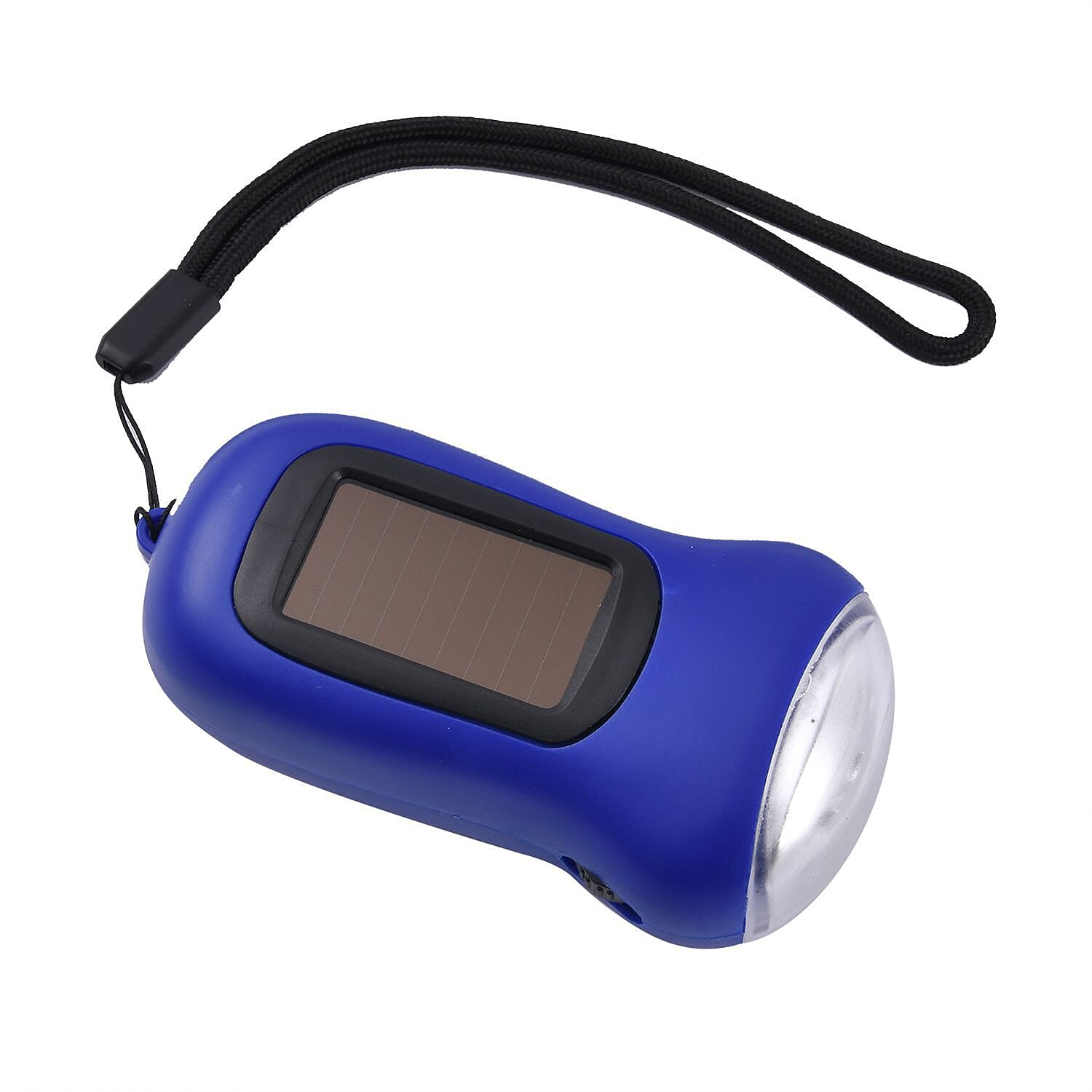 Solar and Dynamo Power Generating Torch - Dark Blue
