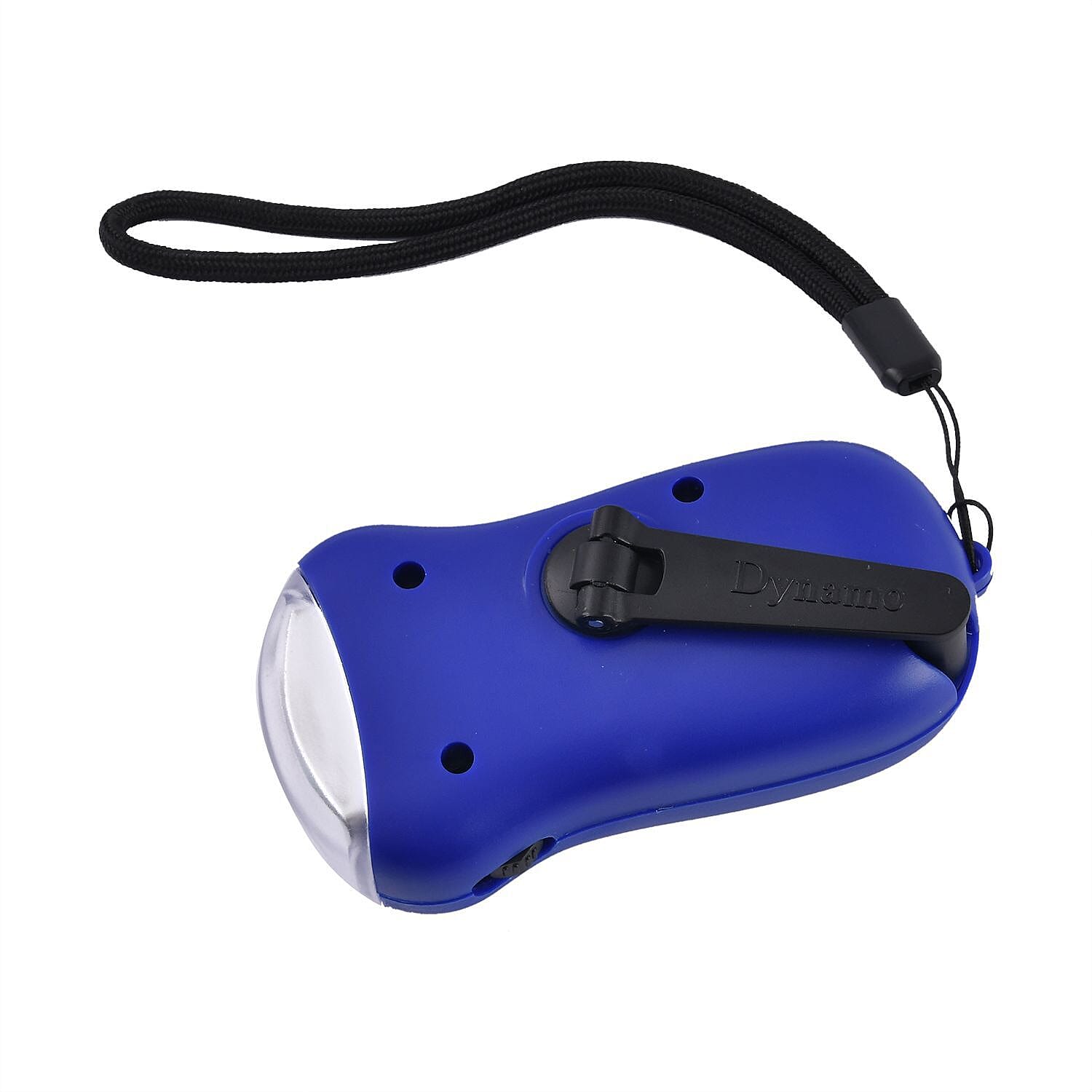 Solar and Dynamo Power Generating Torch - Dark Blue