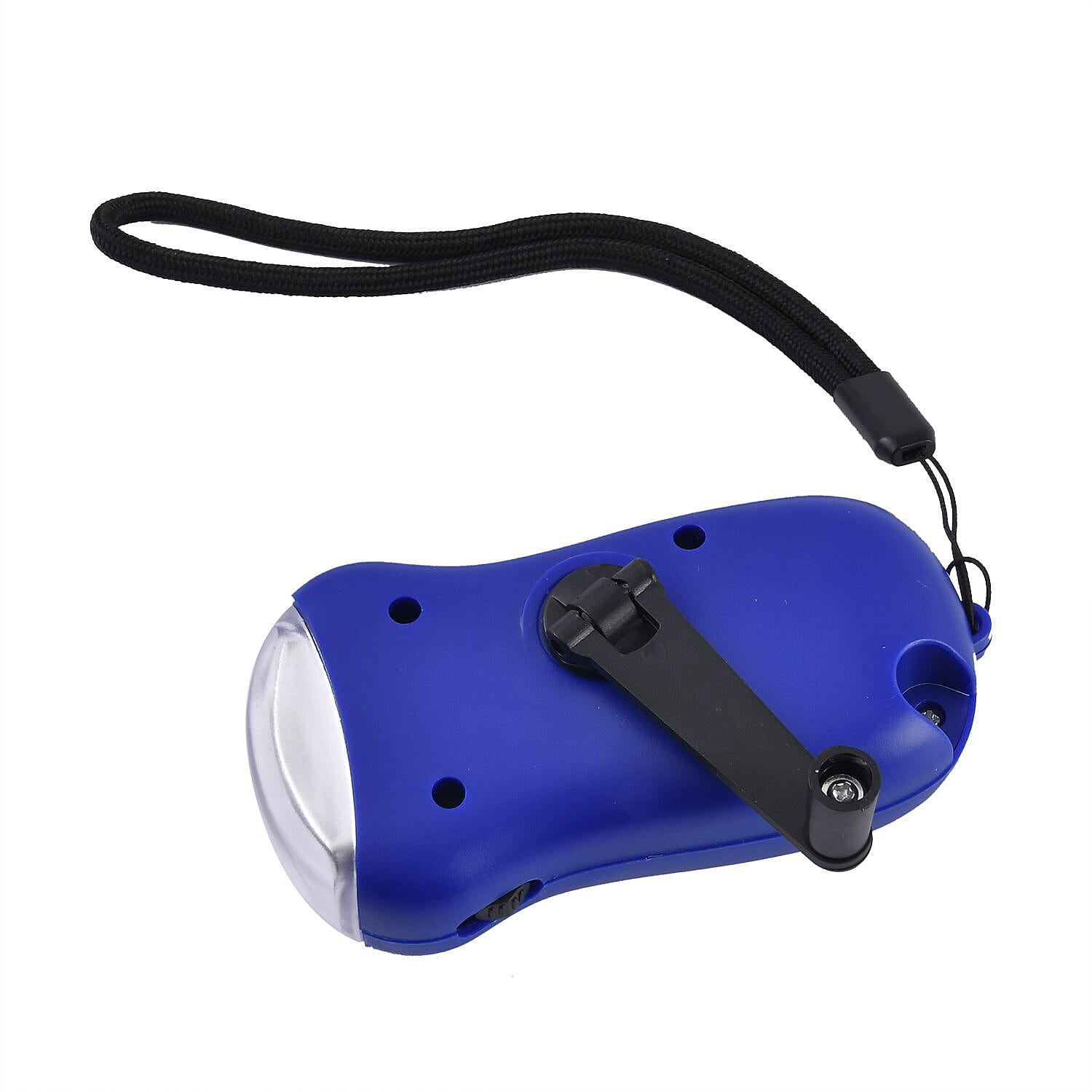 Solar and Dynamo Power Generating Torch - Dark Blue