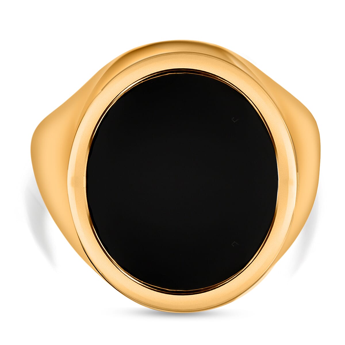 Las Vegas Closeout Deal - 9K Yellow Gold Enamelled Signet Ring