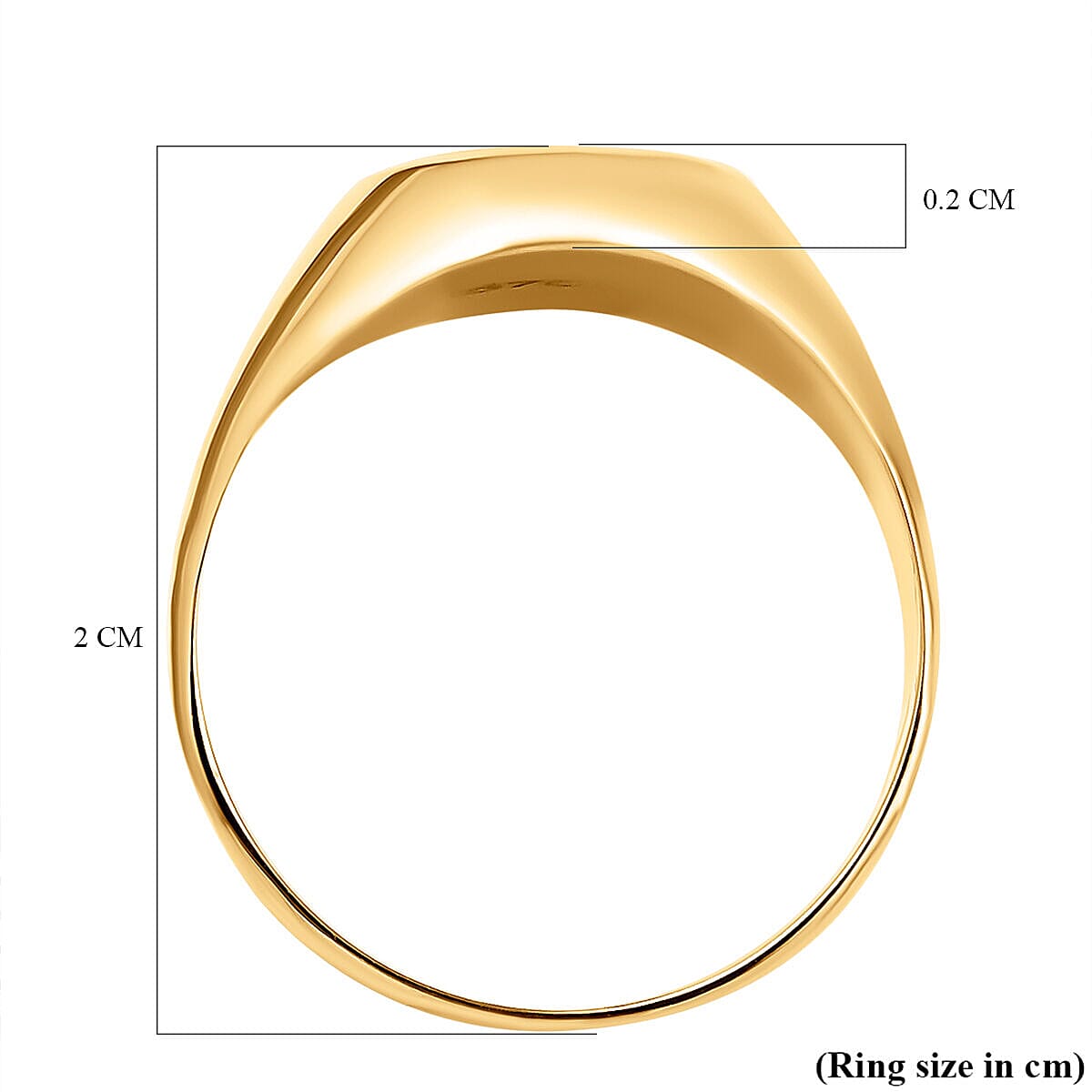Las Vegas Closeout Deal - 9K Yellow Gold Signet Ring