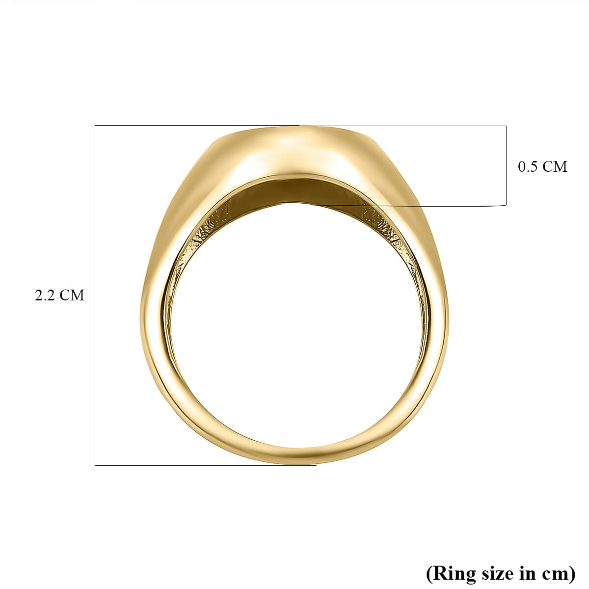 Las Vegas Closeout Deal - 9K Yellow Gold Enamelled Ring