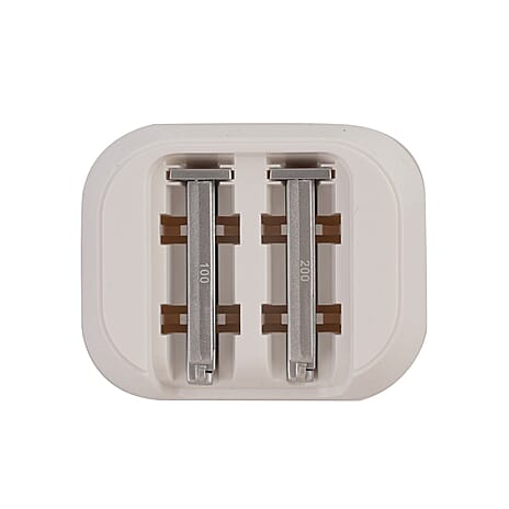 Set of 2 - Beautech Exfoliating Heads - White - Silver