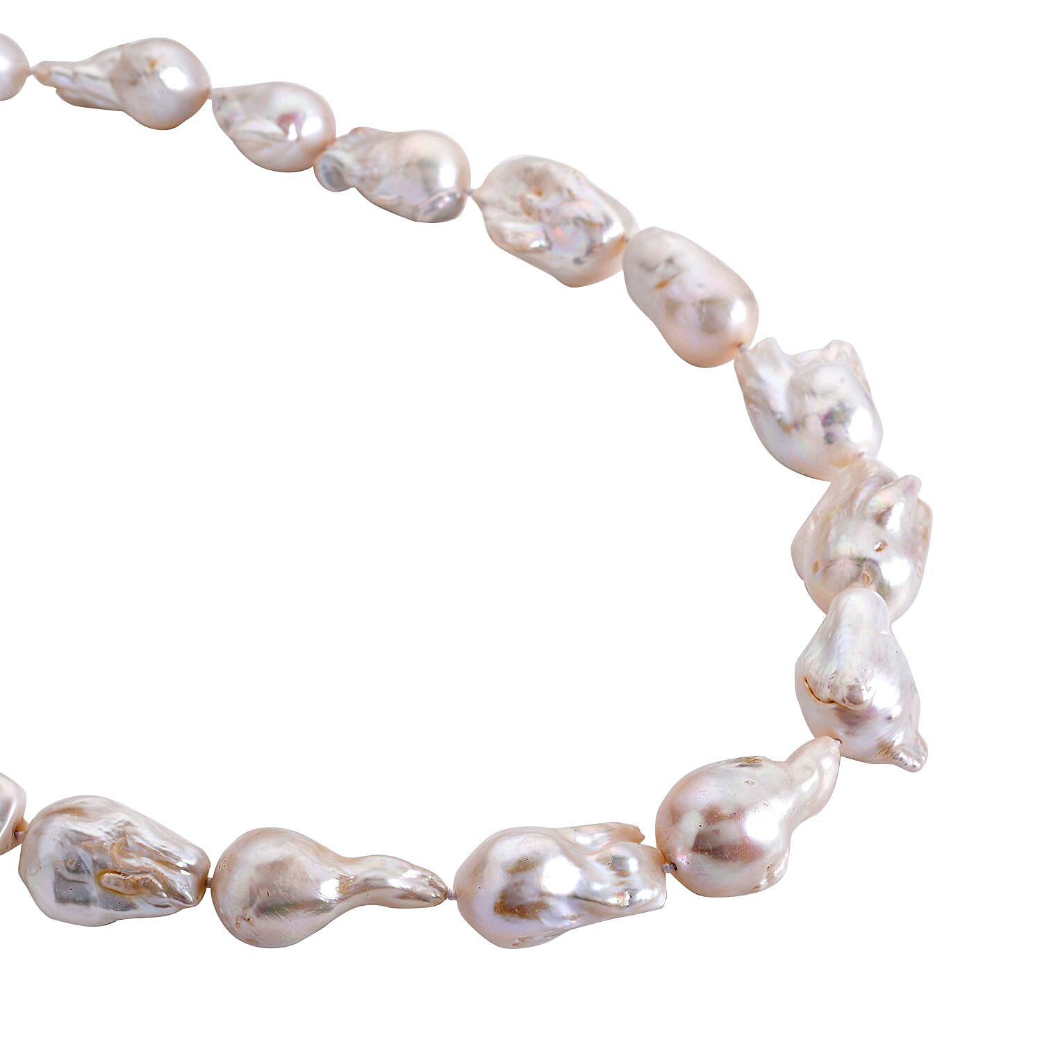 White Baroque Pearl Necklace (Size - 30)