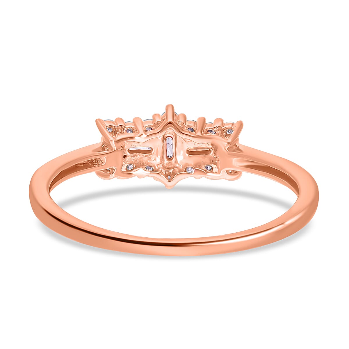 9K Rose Gold SGL Certified Pink Diamond Ring 0.50 Ct.