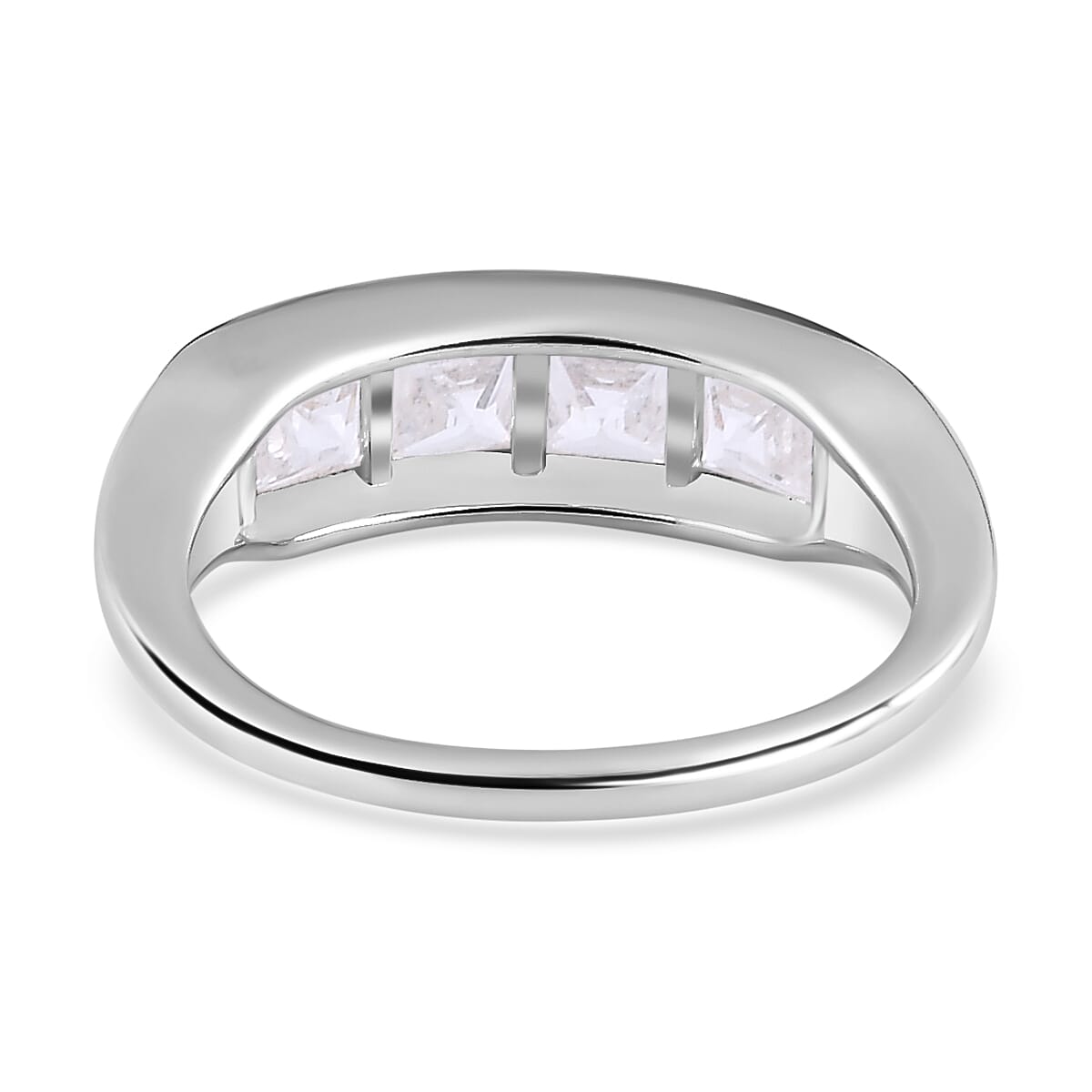 Made with Finest CZ Ring in Sterling Silver 2.68 Ct.