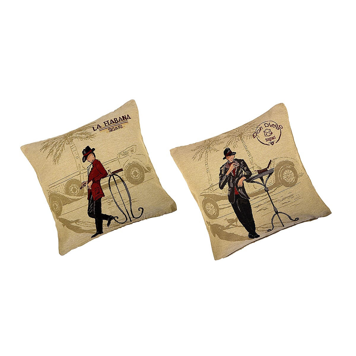 Polyester Cushion Cover (Size 18x1 cm) - Multi Color