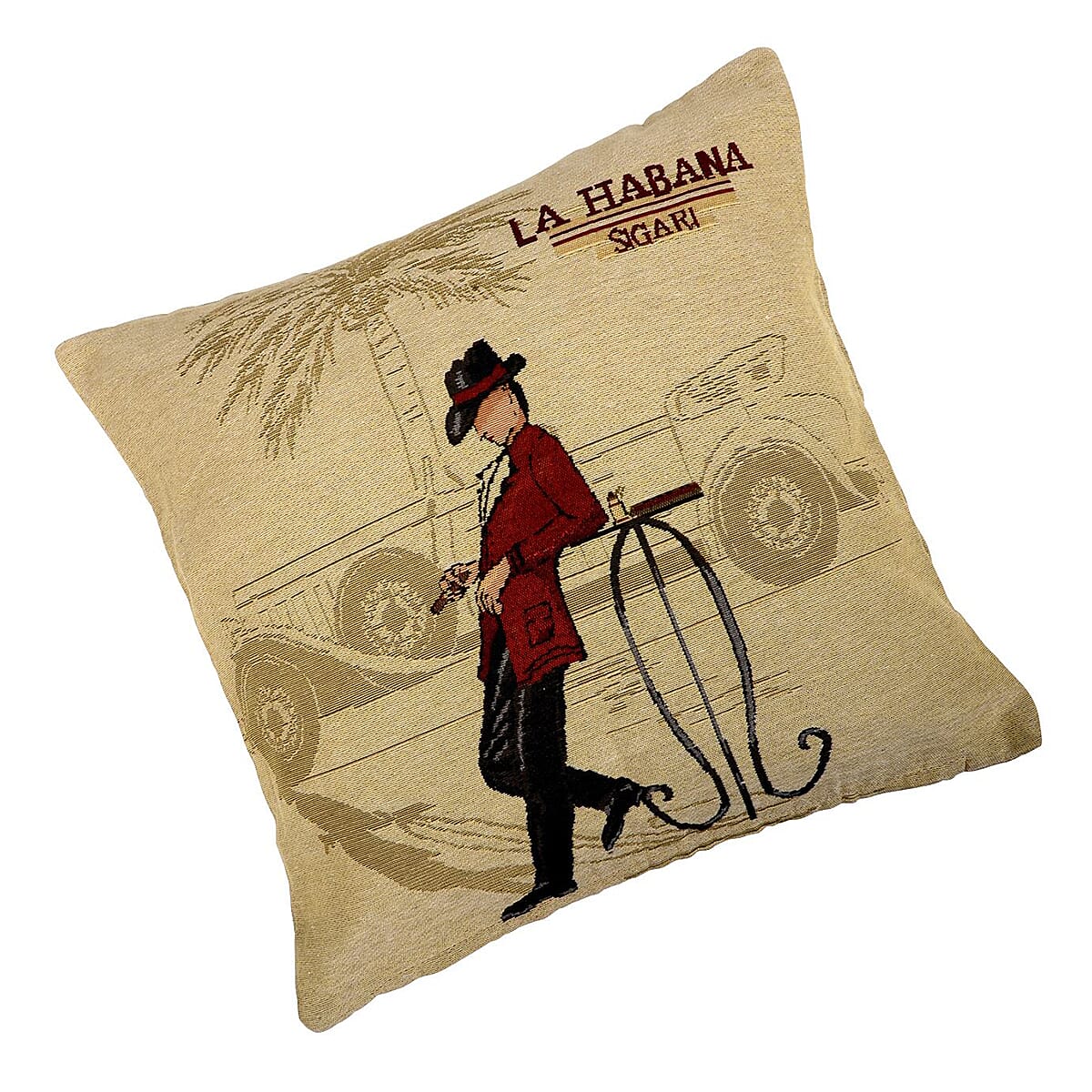 Polyester Cushion Cover (Size 18x1 cm) - Multi Color