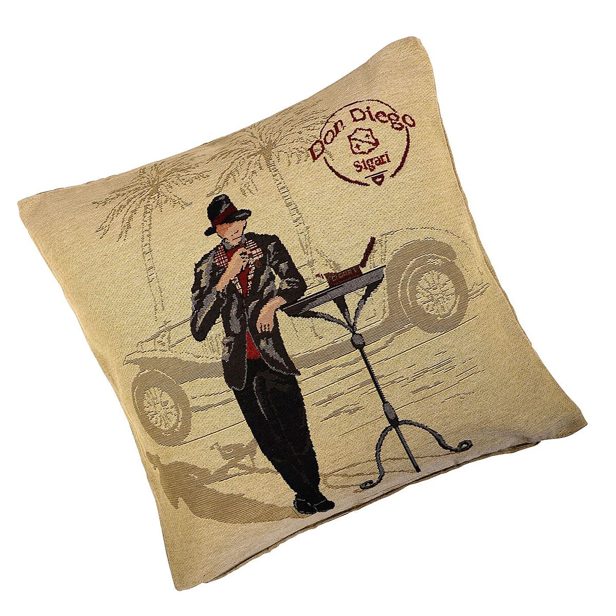 Polyester Cushion Cover (Size 18x1 cm) - Multi Color