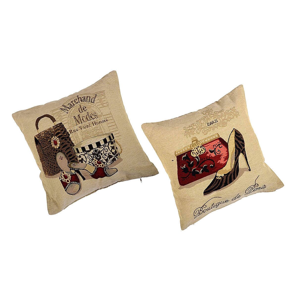 Marchand & Boutique Cushion Covers (Size 45 Cm) - Multi