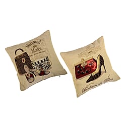 Polyester Cushion Cover (Size 18x1 cm) - Multi Color