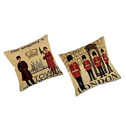 Polyester Cushion Cover (Size 18x1 cm) - Multi Color