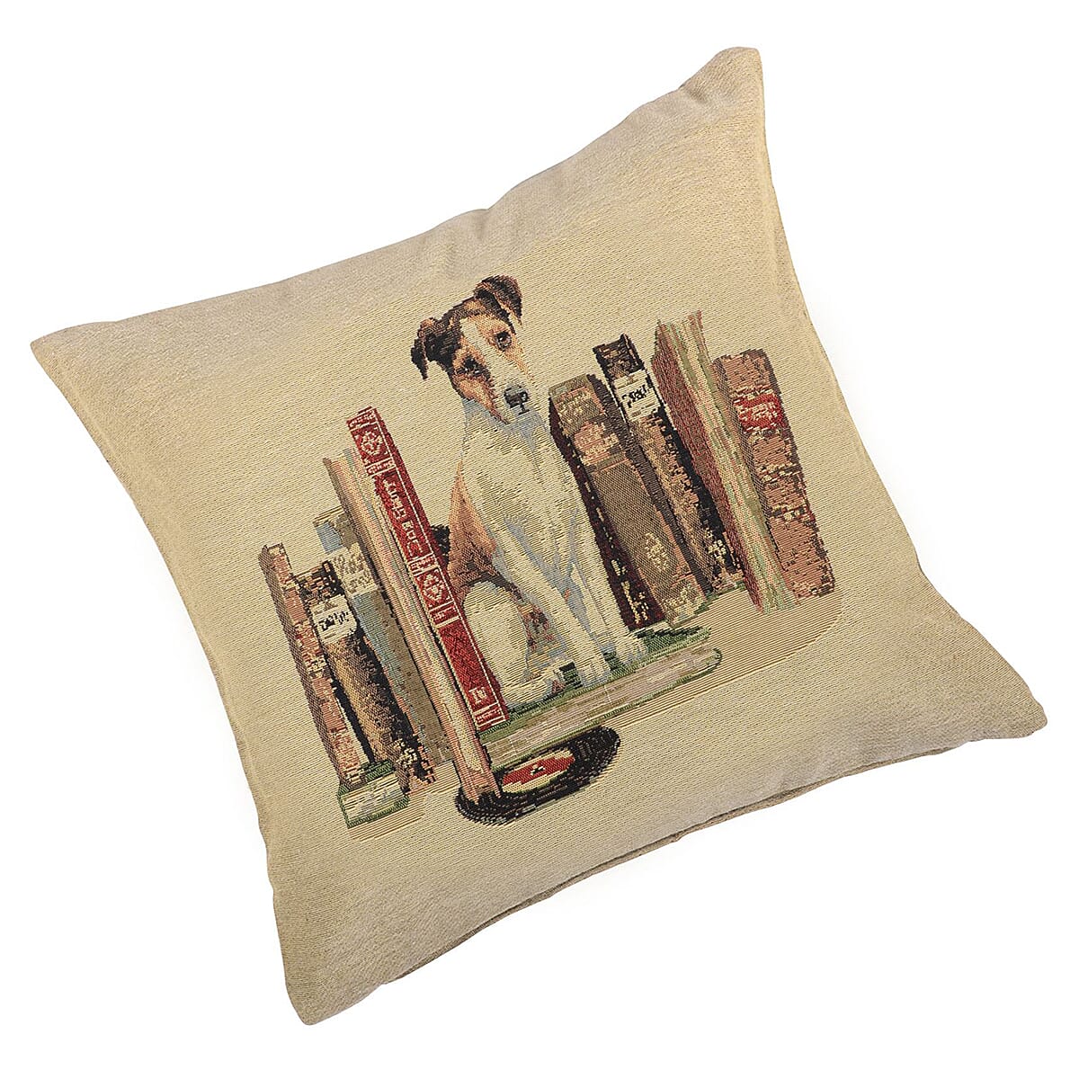 Glasses & Dog Record Cushion Covers (Size 45 Cm) - Multi