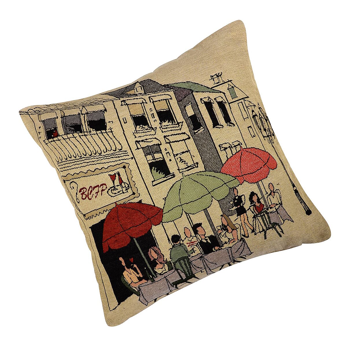 Cafe & Street Scene Cushion Covers (Size 45 Cm) - Multi