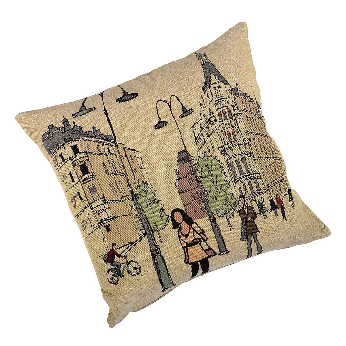 Cafe & Street Scene Cushion Covers (Size 45 Cm) - Multi