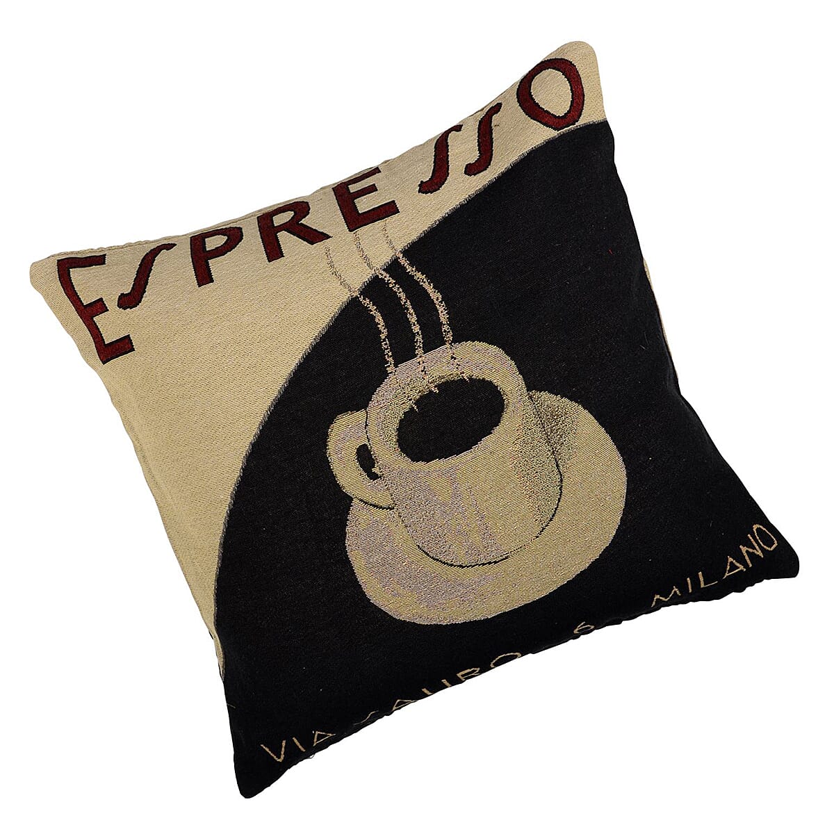 Espresso Cream & Espresso Green Cushion Covers (Size 45 Cm) - Multi