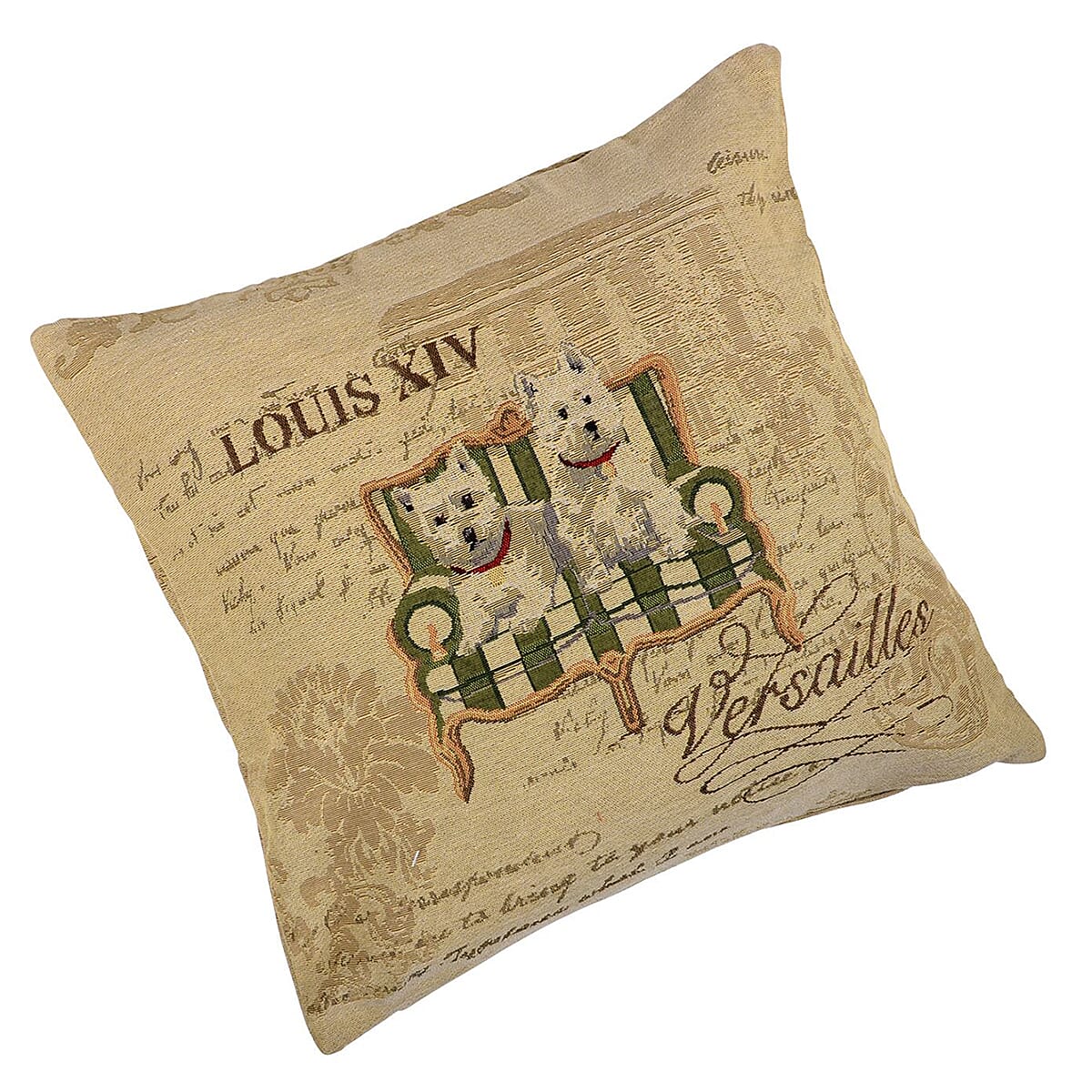 Louis Xiv & Royal Dog Cushion Covers (Size 45 Cm) - Multi