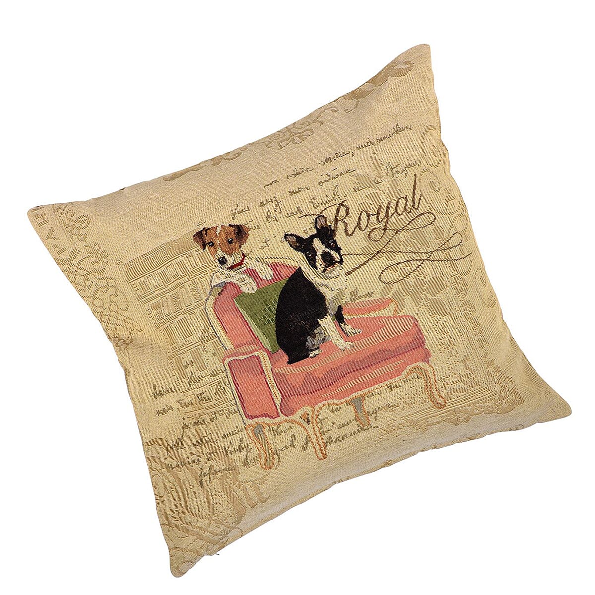 Louis Xiv & Royal Dog Cushion Covers (Size 45 Cm) - Multi