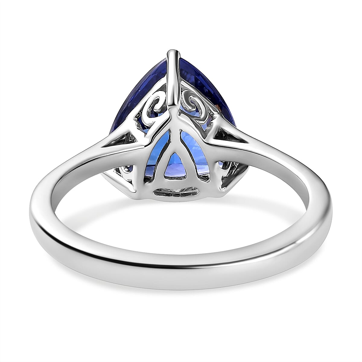 RHAPSODY 950 Platinum AAAA Tanzanite Solitaire Ring 3.00 Ct.