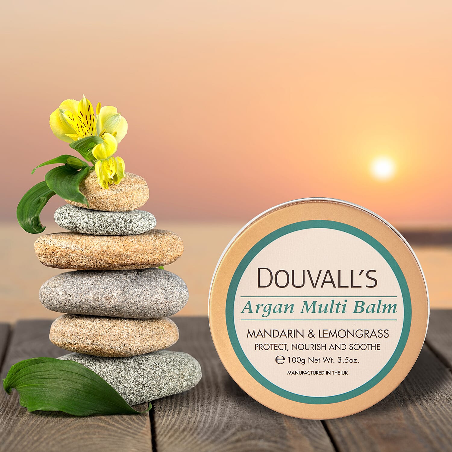 Douvalls Argan Multi Balm (100g) - Lemongrass - Mandarin