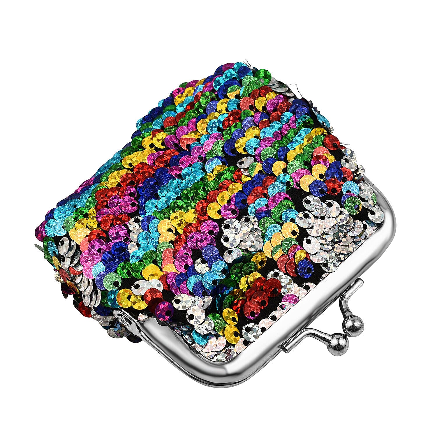 Sequin Clutch (Size 9x7x2 cm) - Multi Color