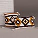 Ikat Pattern Tufted Pillow Cover (Square & Rectangle) - Brown