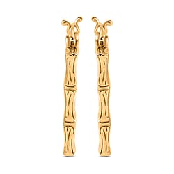 Vermeil YG Overlay Sterling Silver Fancy Earring ( With Clasp) Silver Wt. 5.85 Gms