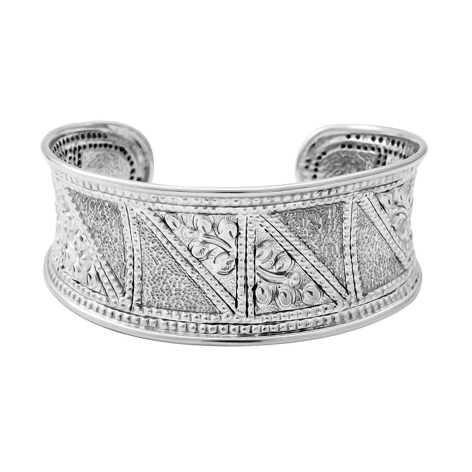 Close Out - Sterling Silver Bangle (Size 7), Silver Wt. 27.18 Gms