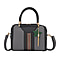 PU Patterned Crossbody Bag (Size 29x14x21 cm) - Gray & Grey