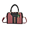 PU Patterned Crossbody Bag (Size 29x14x21 cm) - Pink & Grey
