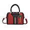 PU Patterned Crossbody Bag (Size 29x14x21 cm) - Red & Grey