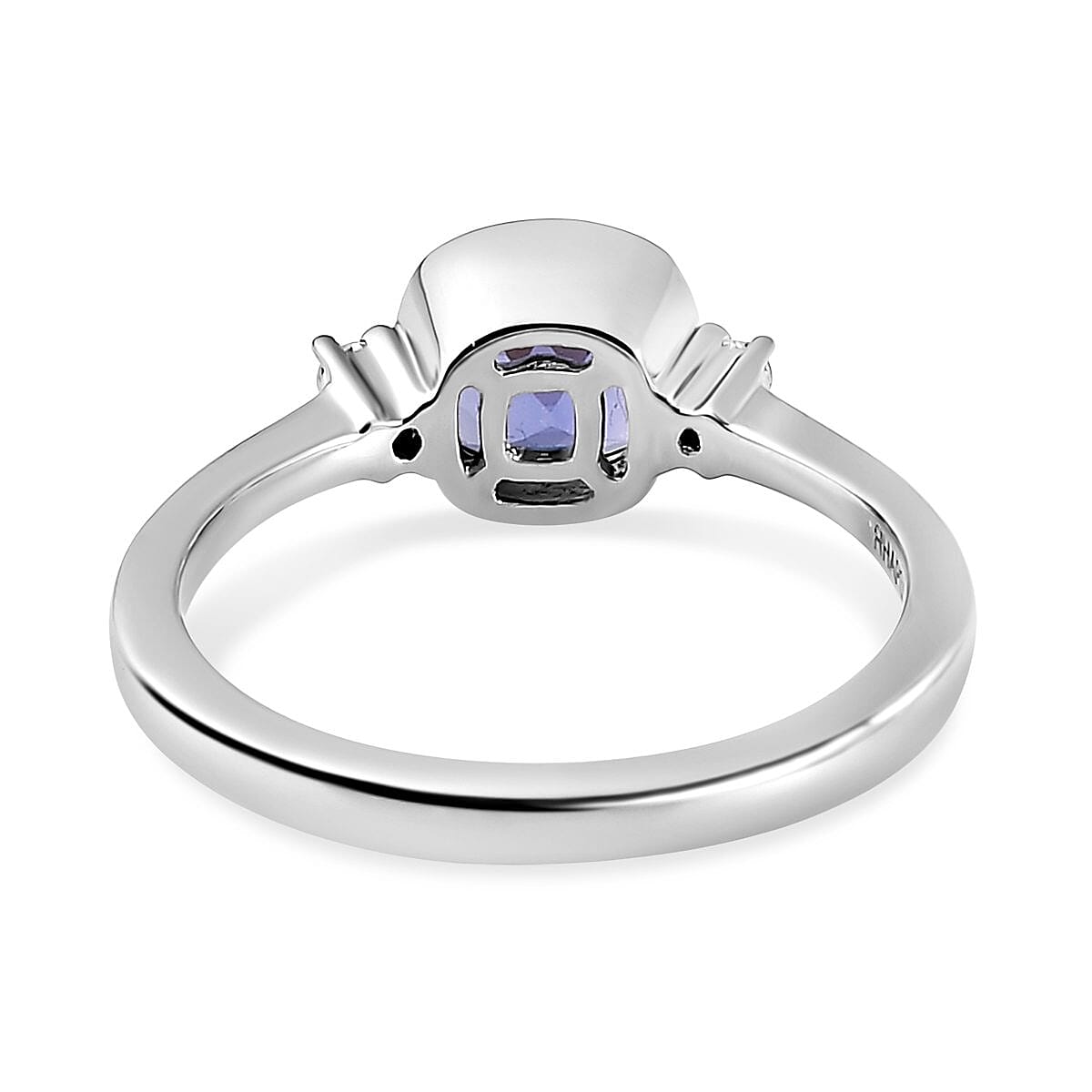 950 Platinum AAAA Tanzanite and Diamond (VS-E-F) Ring 1.24 Ct,  Platinum Wt. 5.05 Gms