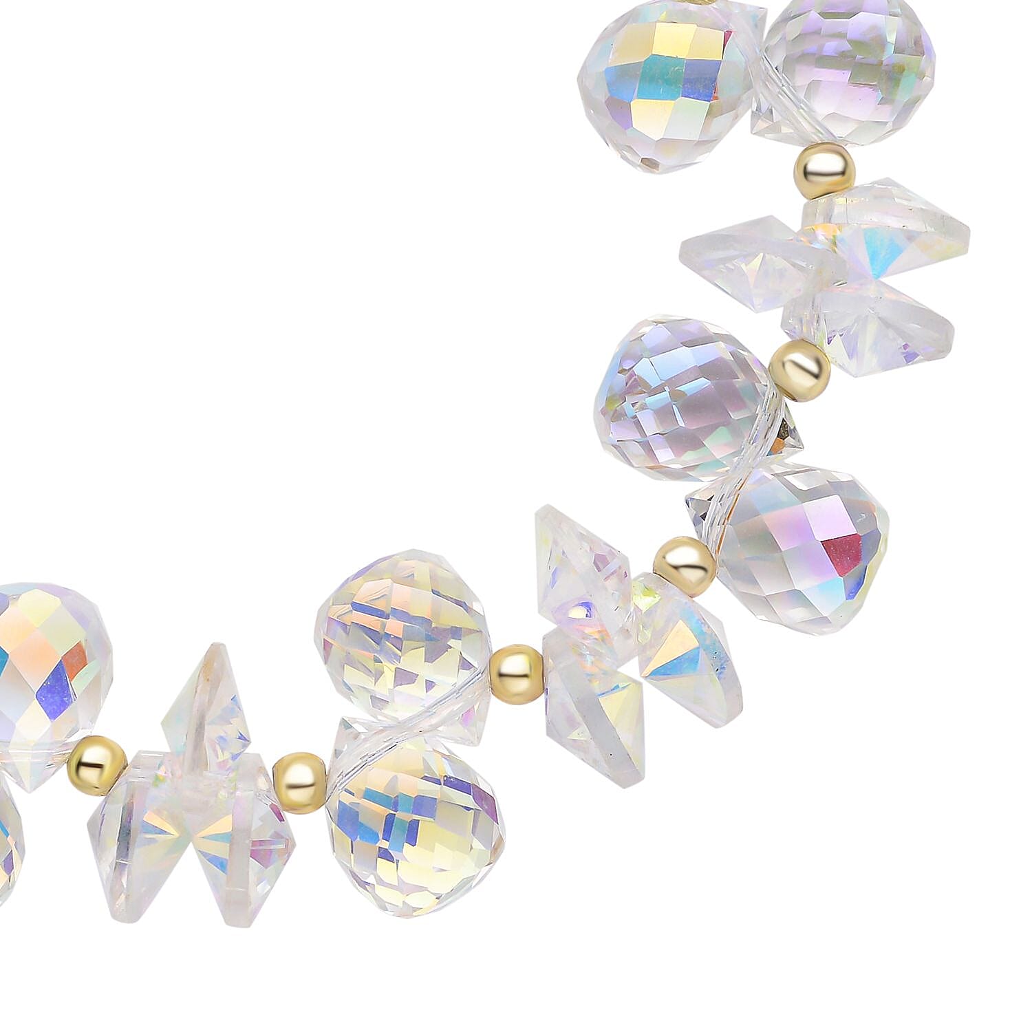 Simulated Mercury Mystic Topaz Bracelet  (Size - 6.5 Stretchable)