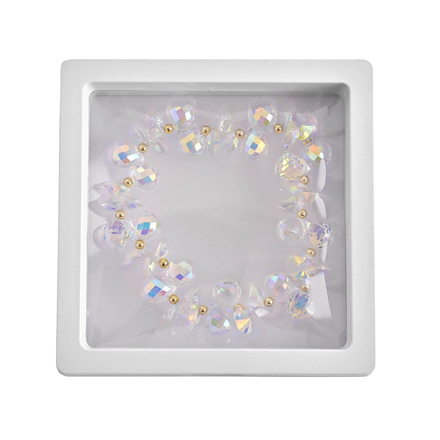 Simulated Mercury Mystic Topaz Bracelet  (Size - 6.5 Stretchable)