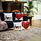 Set of 4 -  Love Theme Cushion Cover (Size 40 Cm) - White and Red